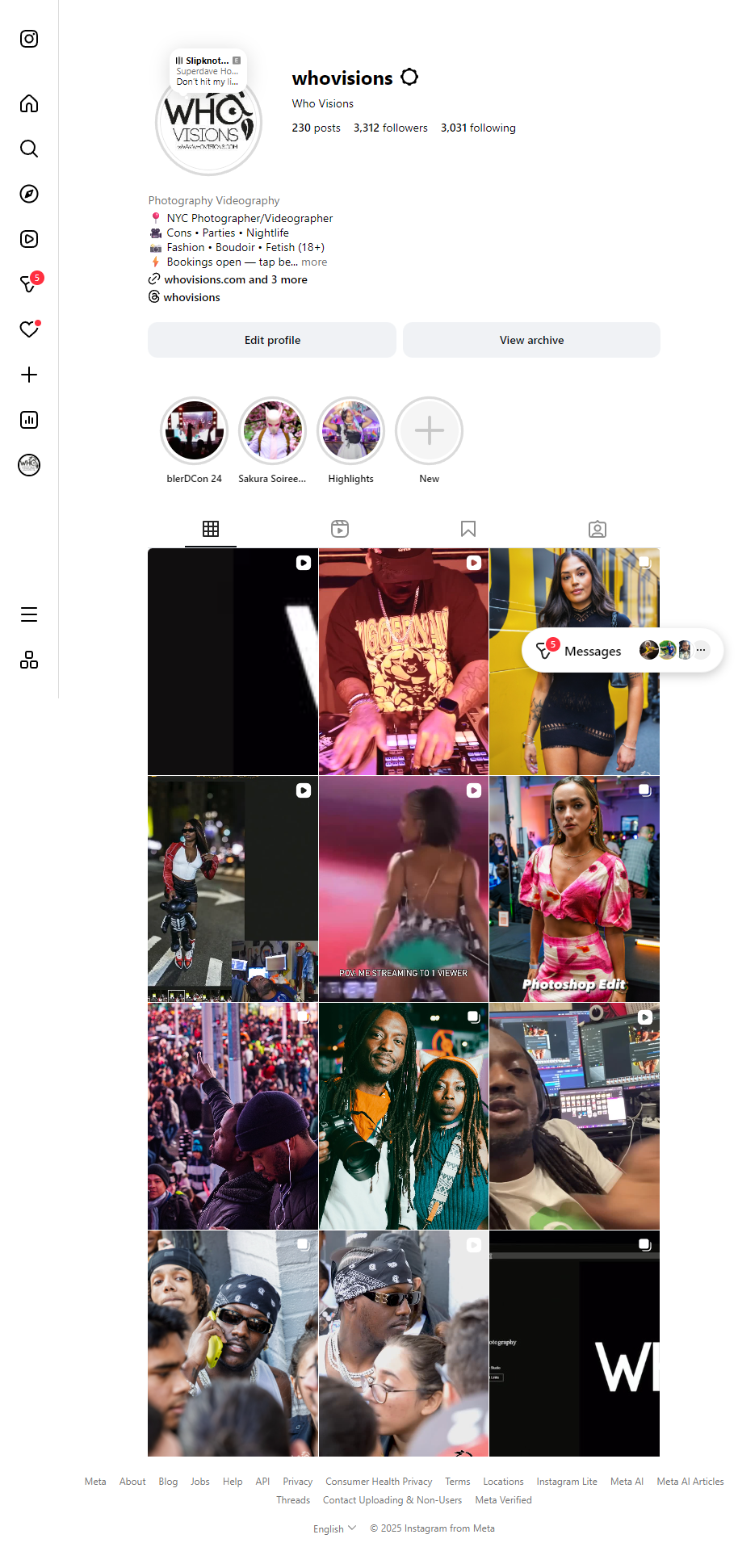 Event photography - conventions and parties